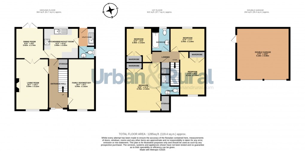 Floorplan for Wootton, Bedford, Bedfordshire