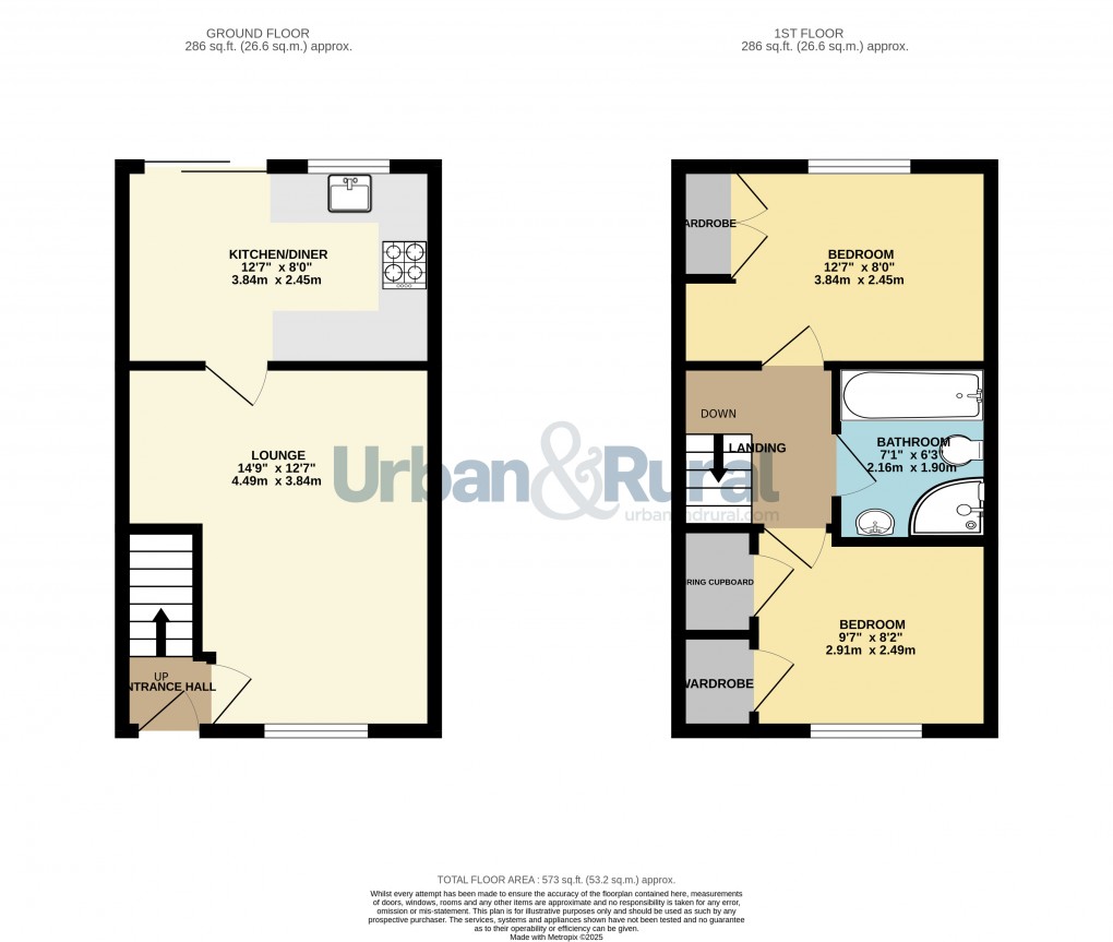 Floorplan for Shortstown, Bedford, Bedfordshire