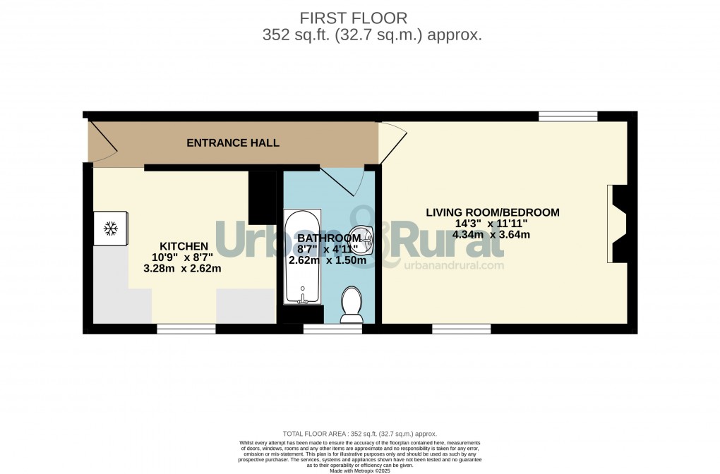 Floorplan for Bedford Road, Milton Ernest, Bedford