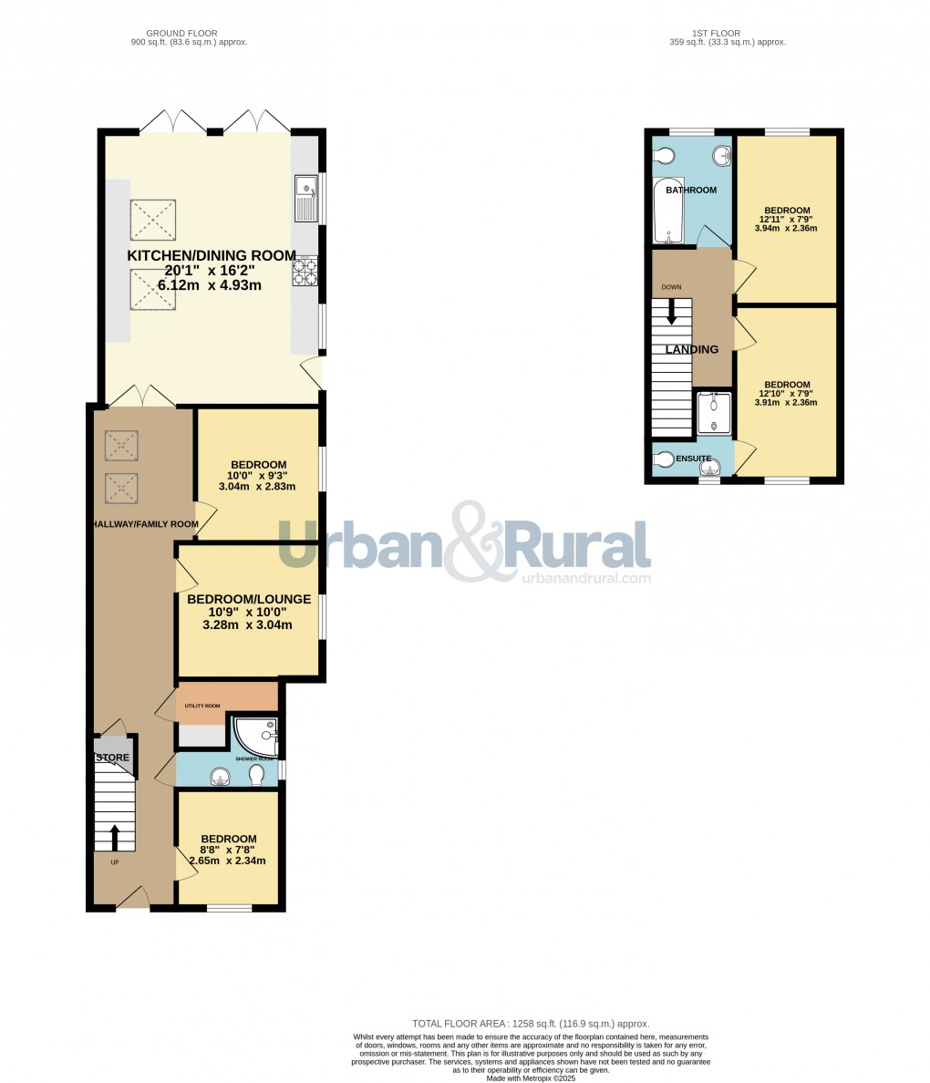 Floorplan for Bedford, Bedfordshire