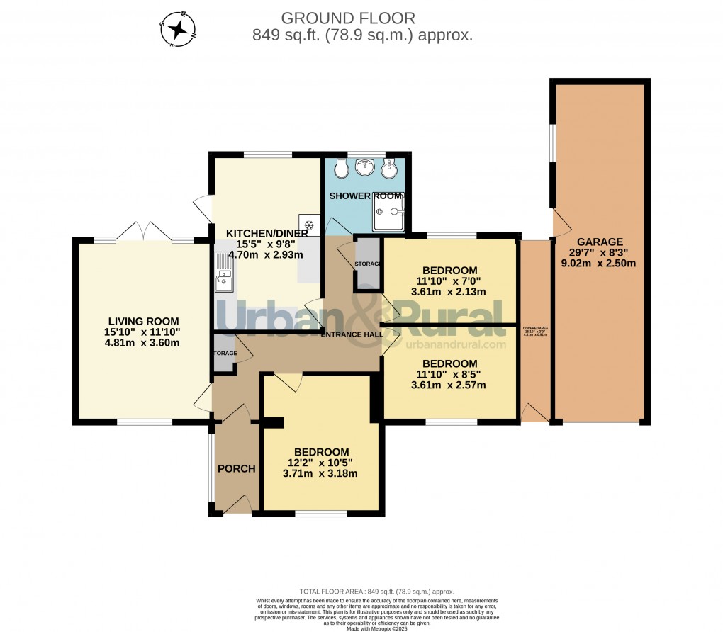 Floorplan for Bromham, Bedford, Bedfordshire