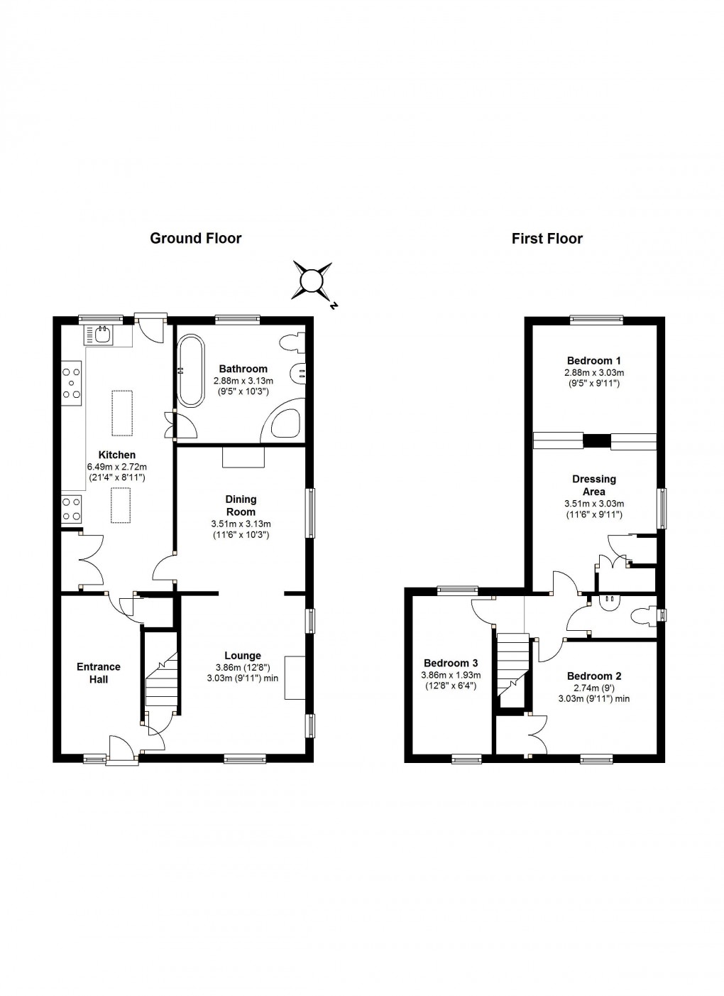 Floorplan for Great Barford, Bedford, Bedfordshire
