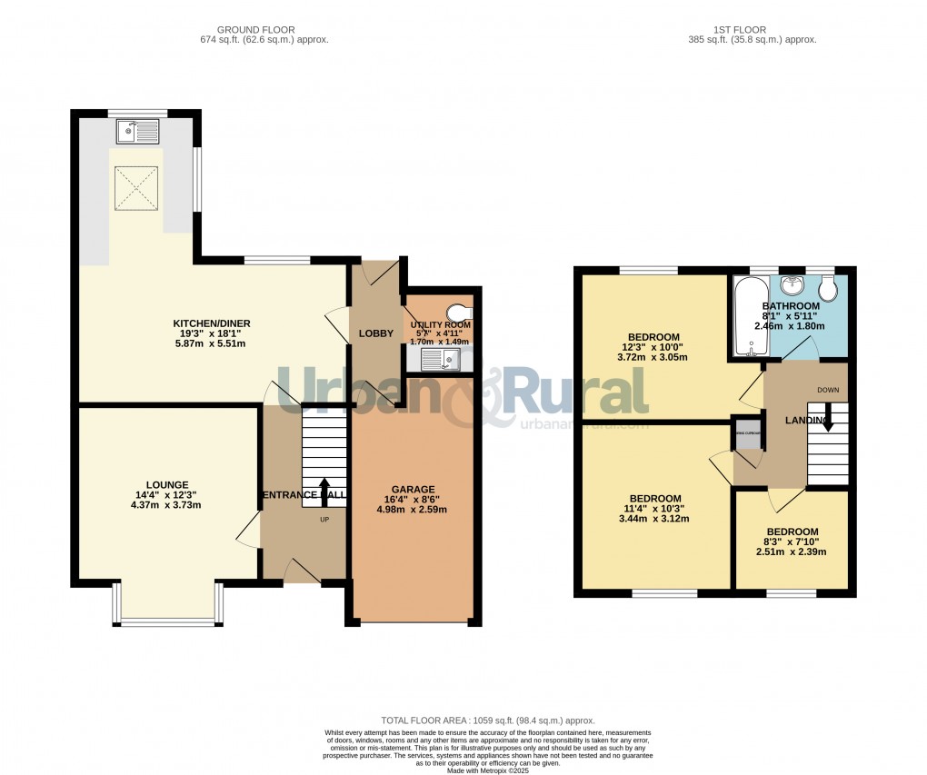 Floorplan for Bedford, Bedfordshire