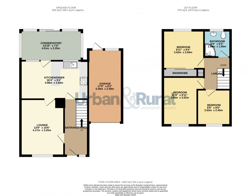 Floorplan for Bedford, Bedfordshire