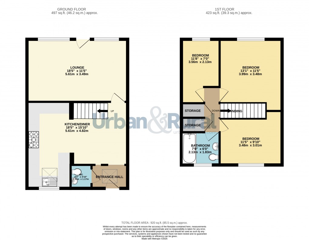 Floorplan for Sharnbrook, Bedford, Bedfordshire