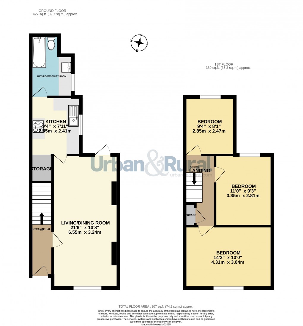 Floorplan for Bedford, Bedfordshire