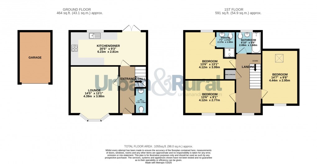 Floorplan for Great Barford, Bedford, Bedfordshire