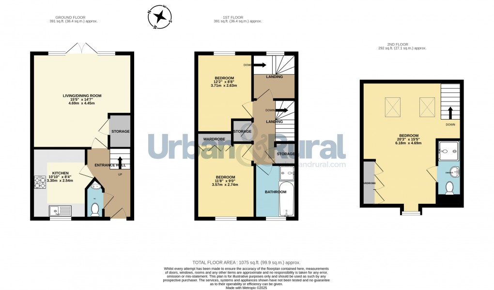 Floorplan for Great Denham, Bedford, Bedfordshire