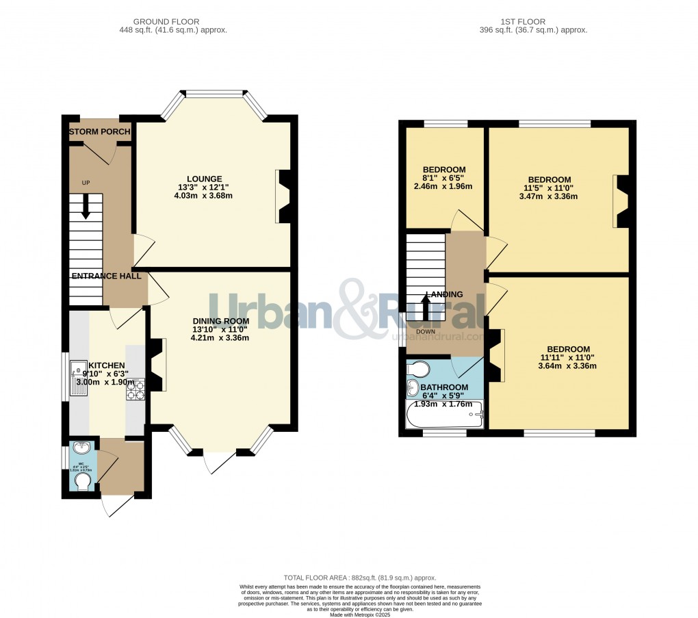 Floorplan for Bedford, Bedfordshire