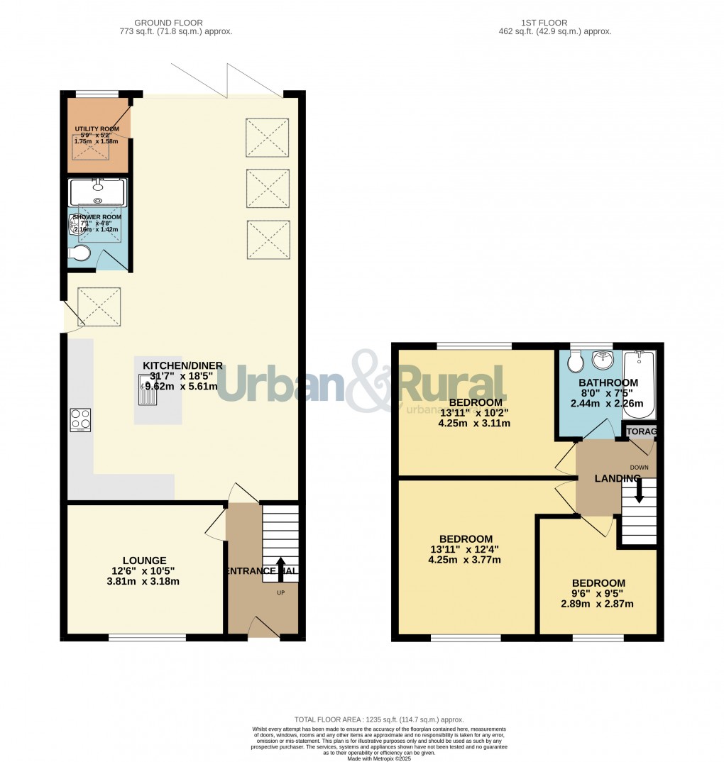 Floorplan for Bedford, Bedfordshire