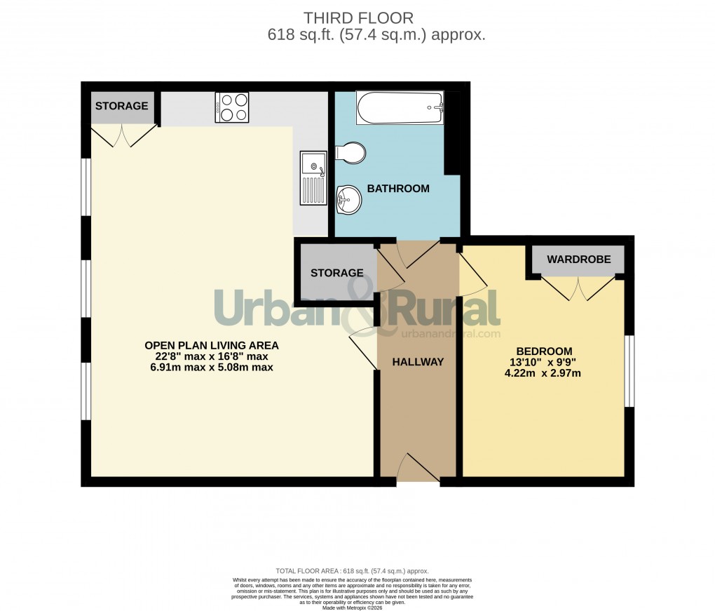 Floorplan for Bedford, Bedfordshire