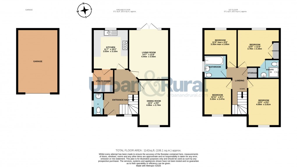 Floorplan for Wootton, Bedford, Bedfordshire