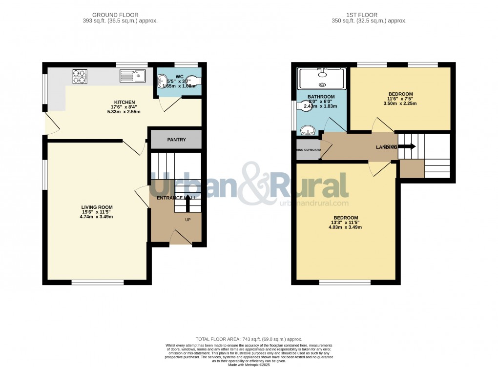 Floorplan for Bedford, Bedfordshire