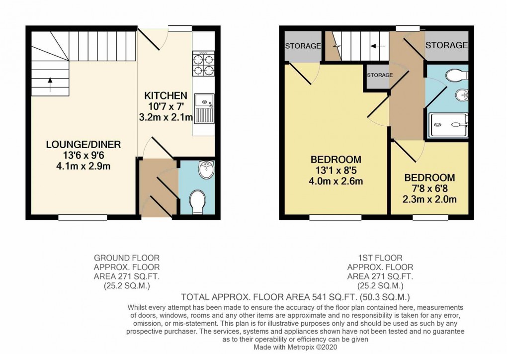 Floorplan for Kempston, Bedfordshire