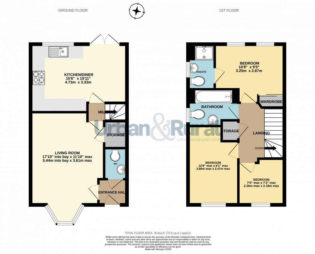 Floorplan for Kempston, Bedford, Bedfordshire