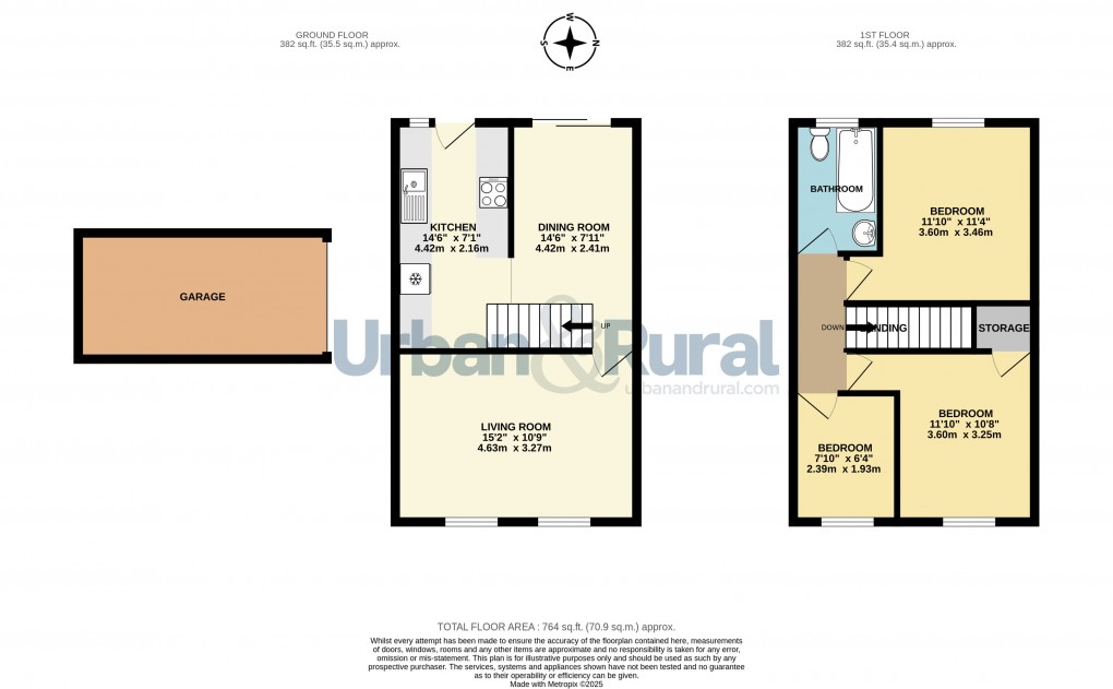 Floorplan for Kempston, Bedford, Bedfordshire
