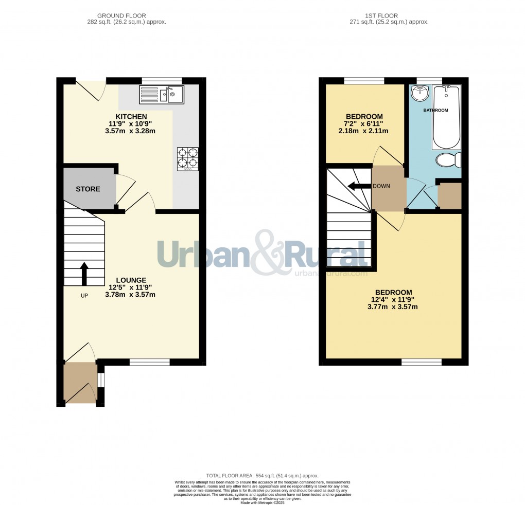 Floorplan for Kempston, Bedford, Bedfordshire