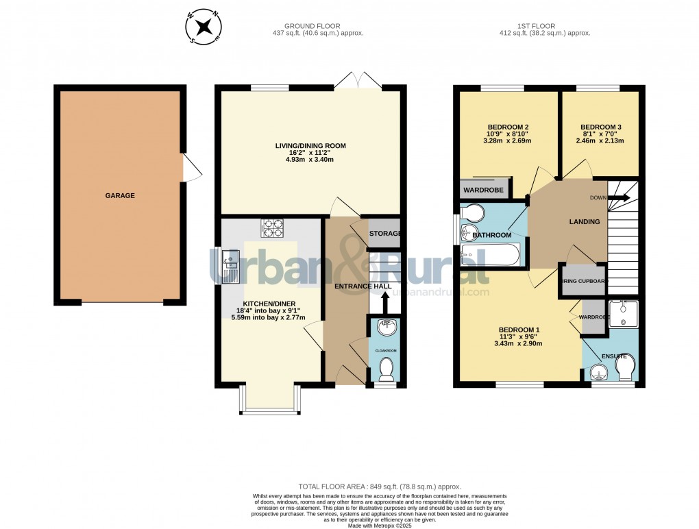 Floorplan for Wootton, Bedford, Bedfordshire