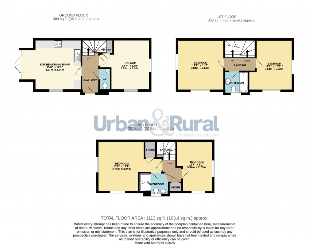 Floorplan for Great Denham, Bedford, Bedfordshire