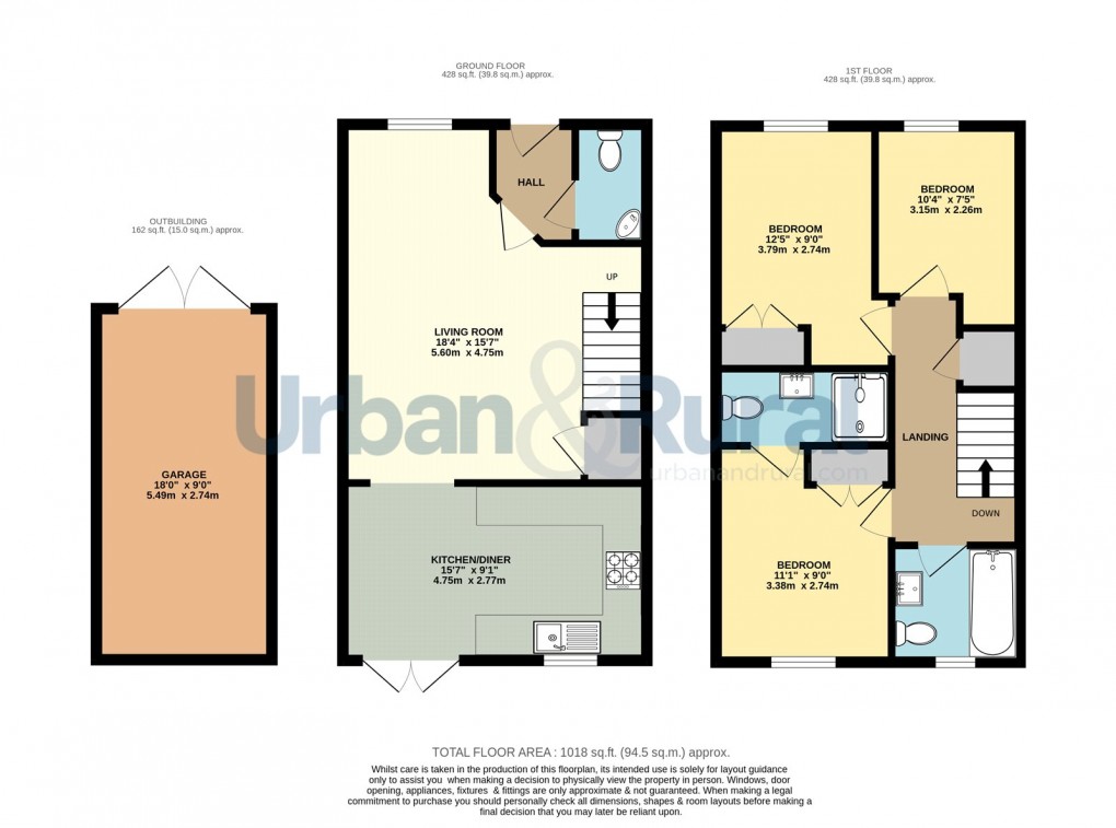 Floorplan for Houghton Conquest, Bedfordshire