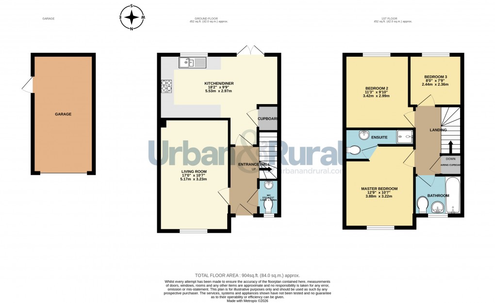 Floorplan for Shortstown, Bedford, Bedfordshire