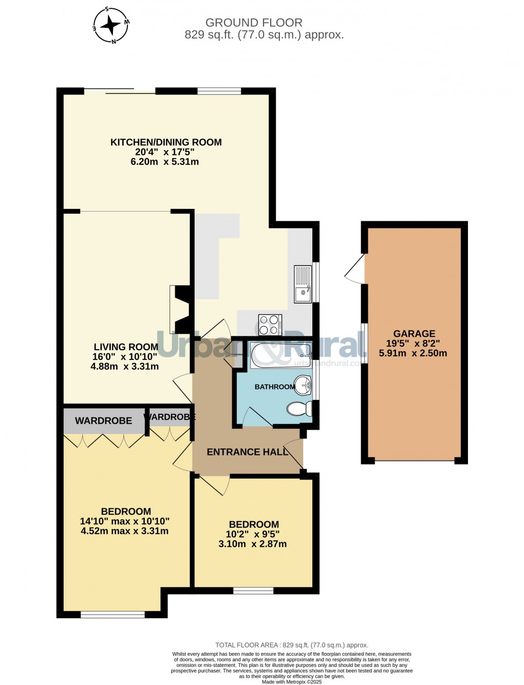 Floorplan for Bedford, Bedfordshire
