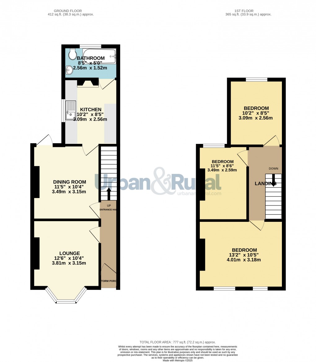 Floorplan for Bedford, Bedfordshire