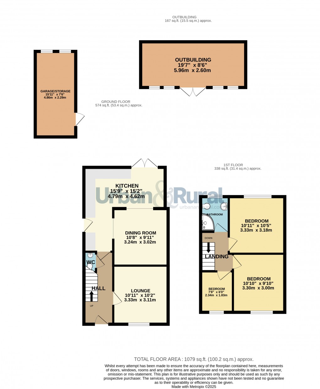 Floorplan for Kempston, Bedford, Bedfordshire