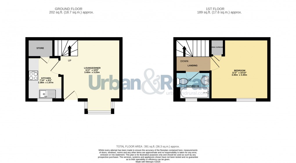 Floorplan for Bedford, Bedfordshire