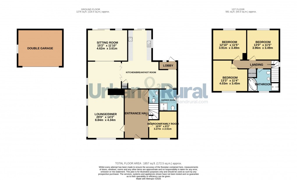 Floorplan for Harrold, Bedford, Bedfordshire