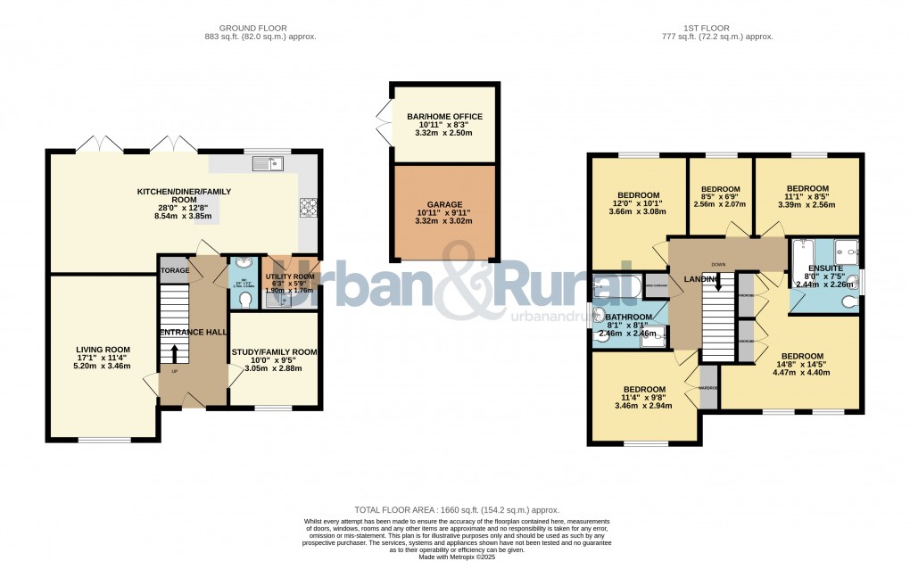 Floorplan for Wootton, Bedford, Bedfordshire