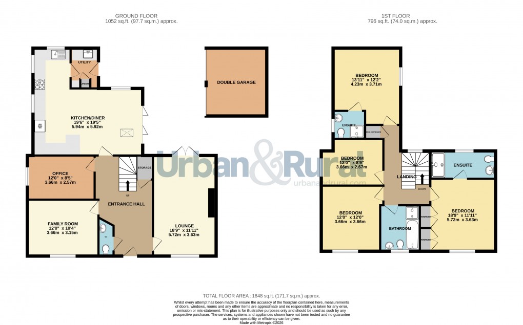 Floorplan for Bedford, Bedfordshire