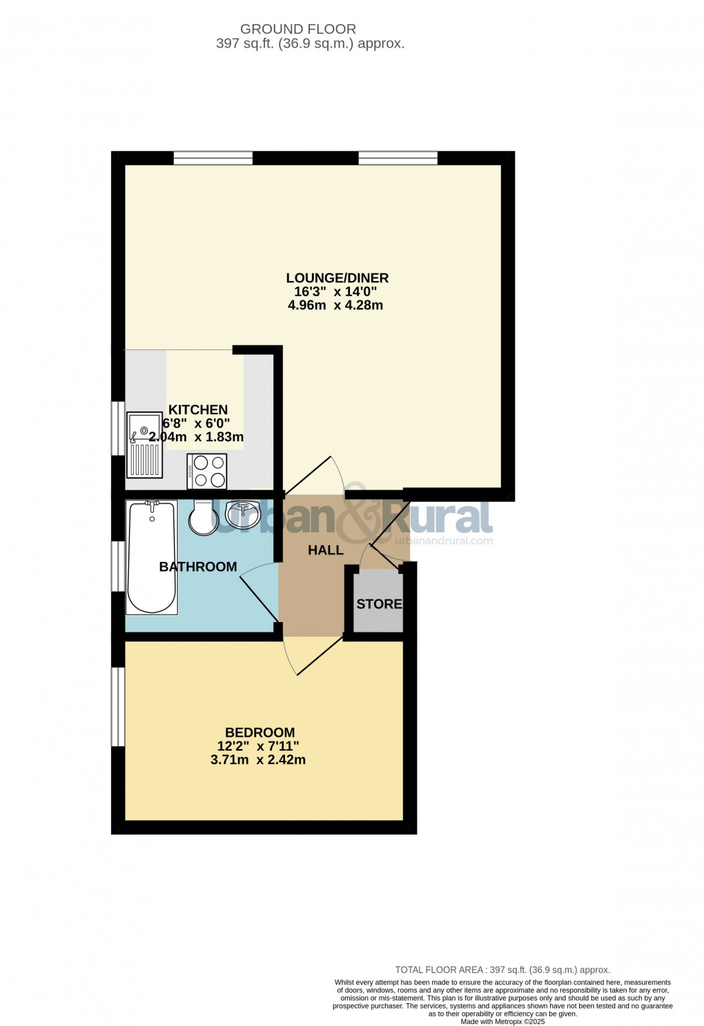 Floorplan for Bedford, Bedfordshire