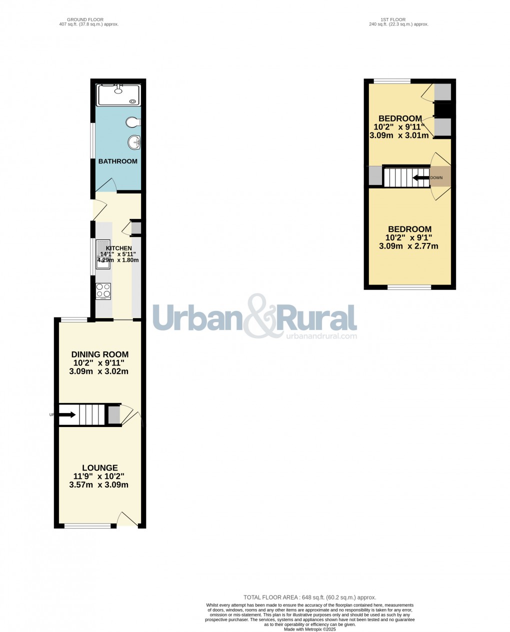 Floorplan for Bedford, Bedfordshire