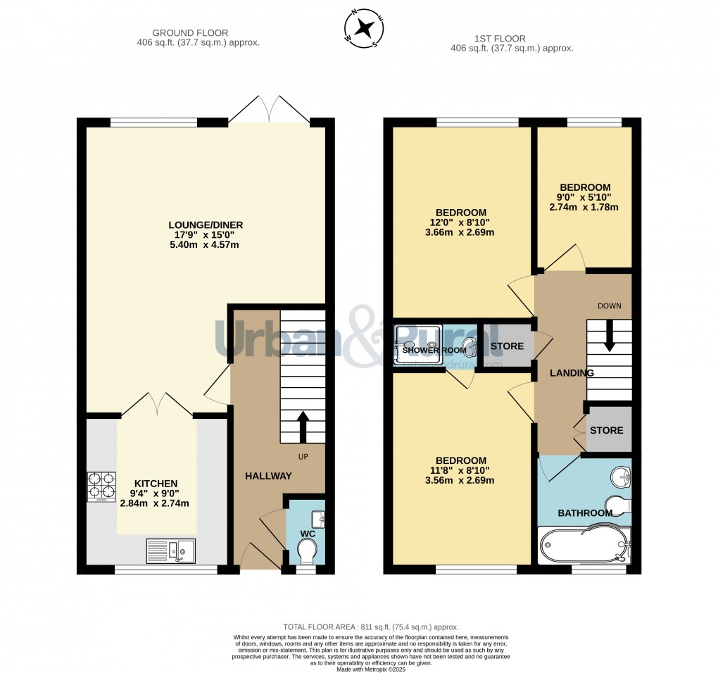 Floorplan for Great Barford, Bedford, Bedfordshire