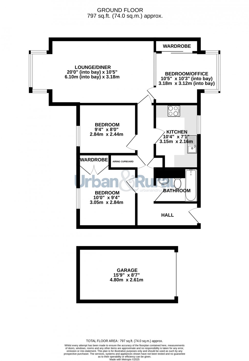 Floorplan for Tavistock Place, Bedford, Bedfordshire