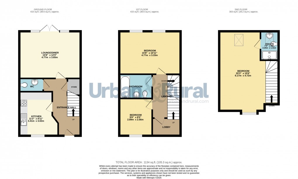 Floorplan for Wootton, Bedford, Bedfordshire