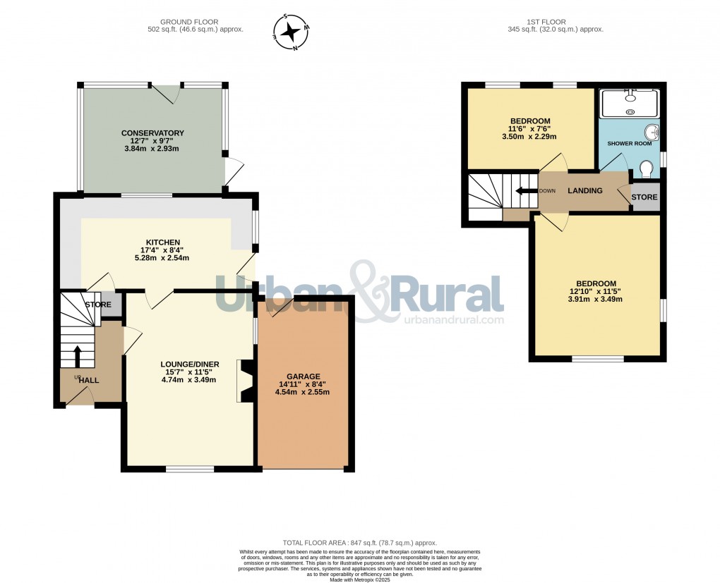 Floorplan for Bedford, Bedfordshire