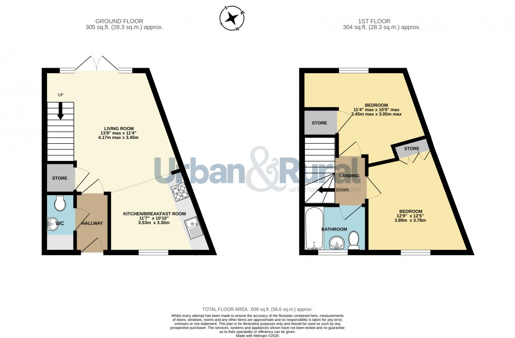 Floorplan for Kempston, Bedford, Bedfordshire