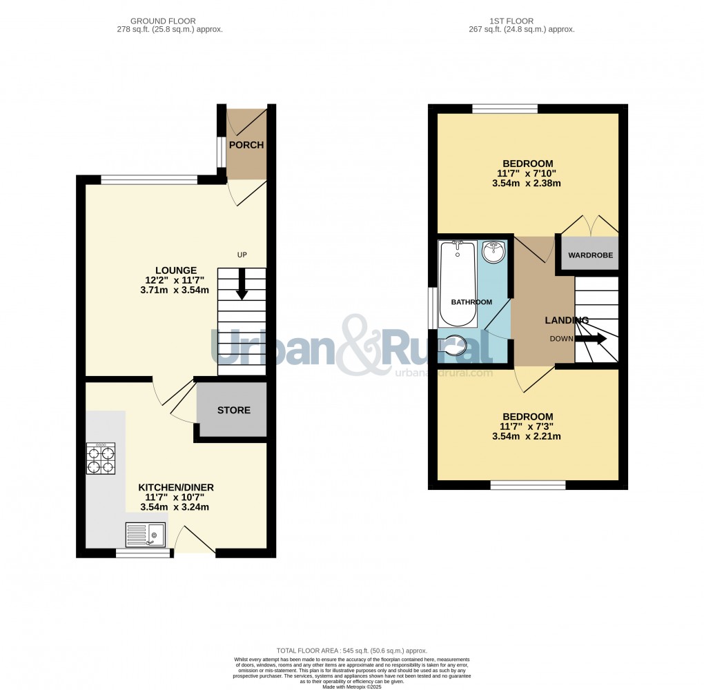 Floorplan for Bedford, Bedfordshire