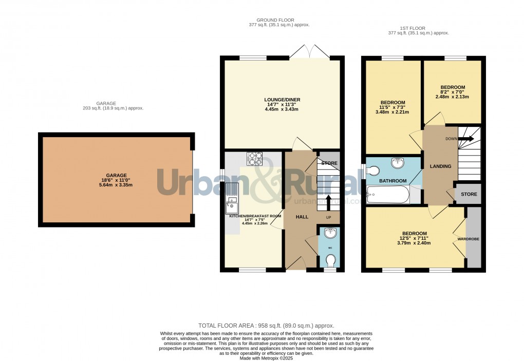 Floorplan for Wootton, Bedford, Bedfordshire