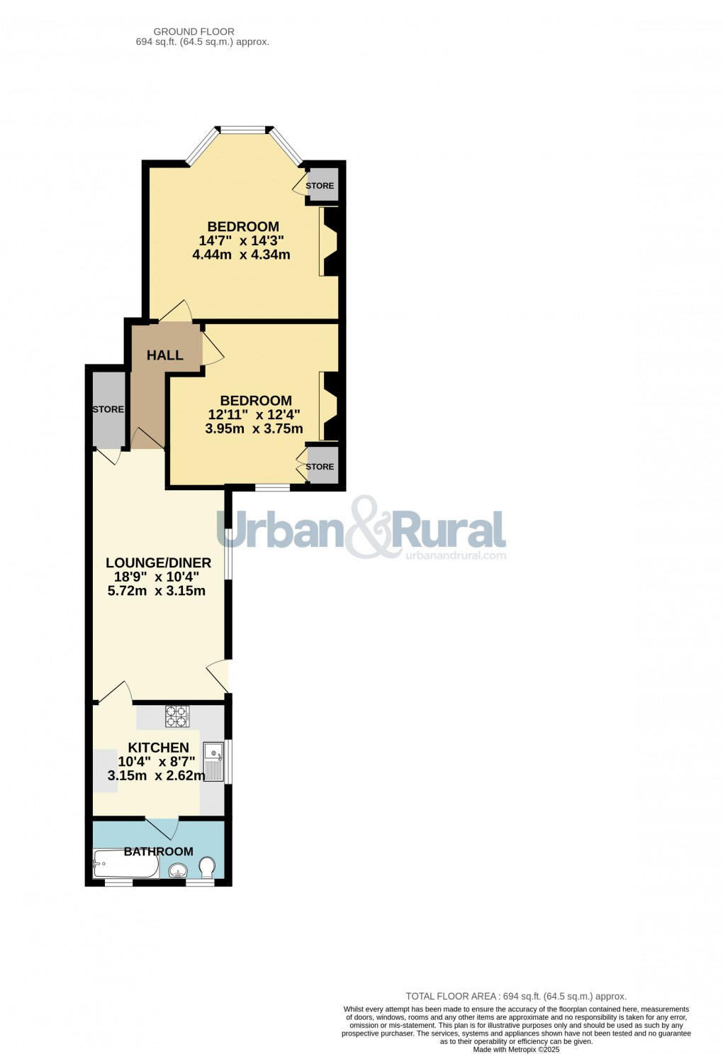 Floorplan for Bedford, Bedfordshire