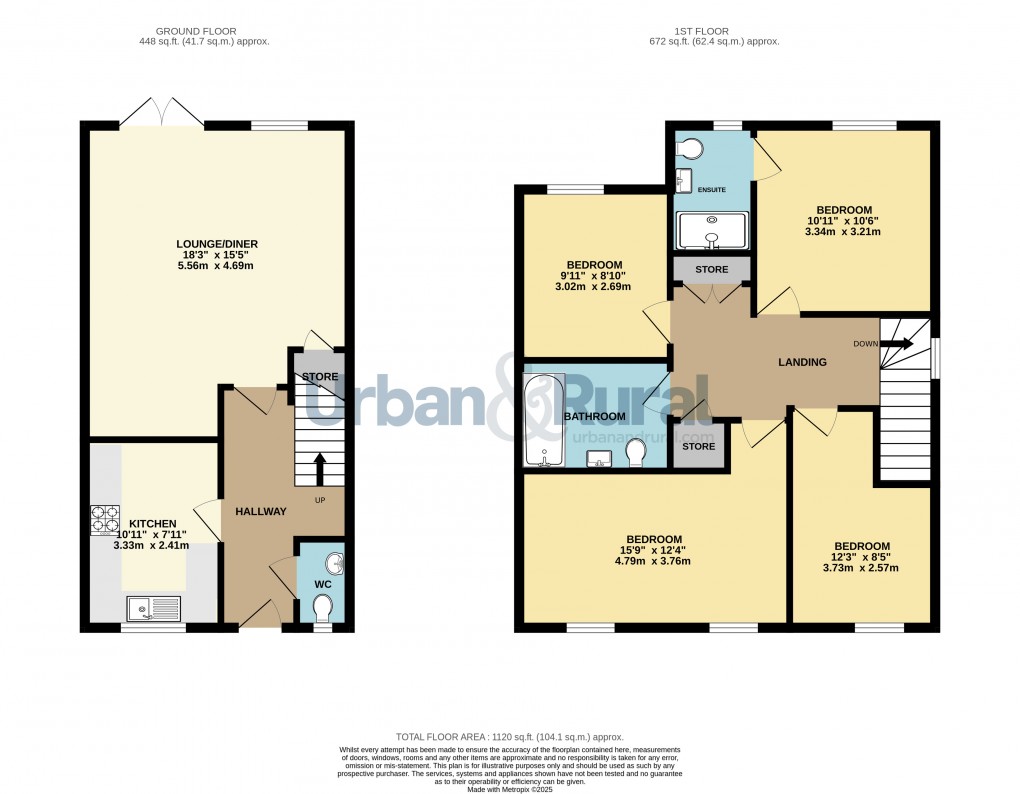 Floorplan for Harrold, Bedford, Bedfordshire