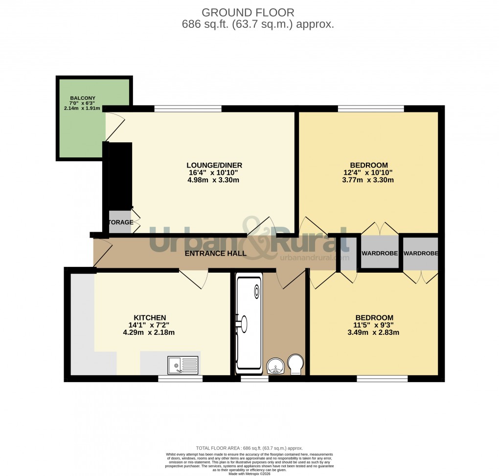 Floorplan for Bedford, Bedfordshire