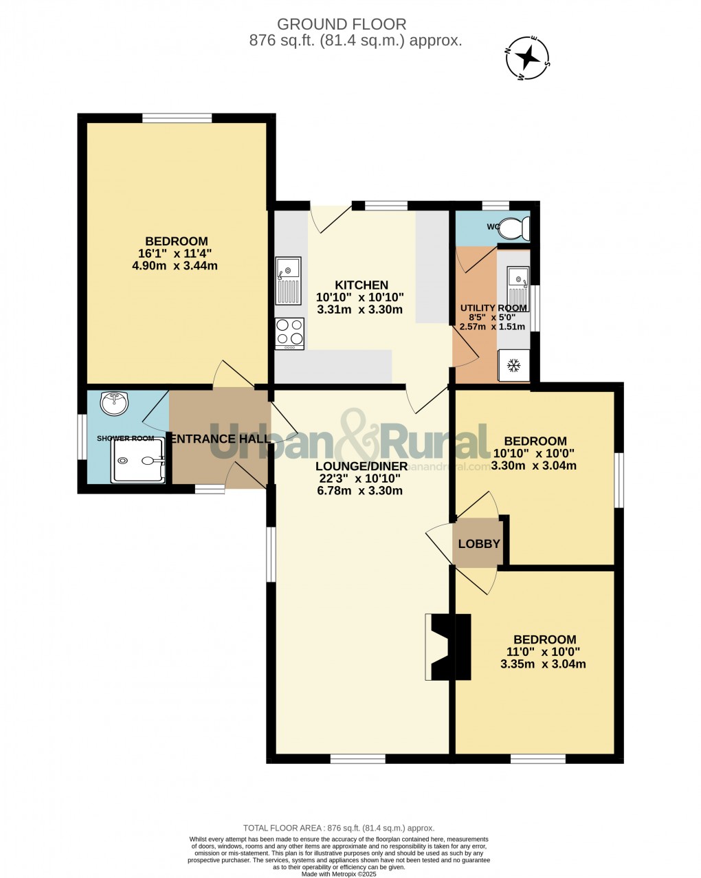 Floorplan for Kempston, Bedford, Bedfordshire
