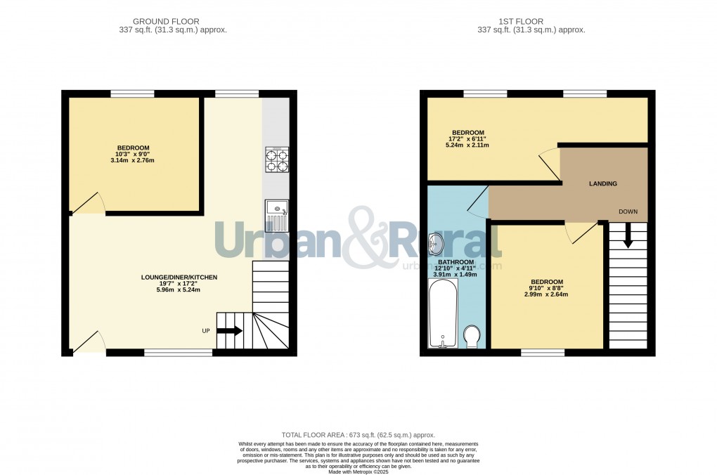 Floorplan for Bedford, Bedfordshire