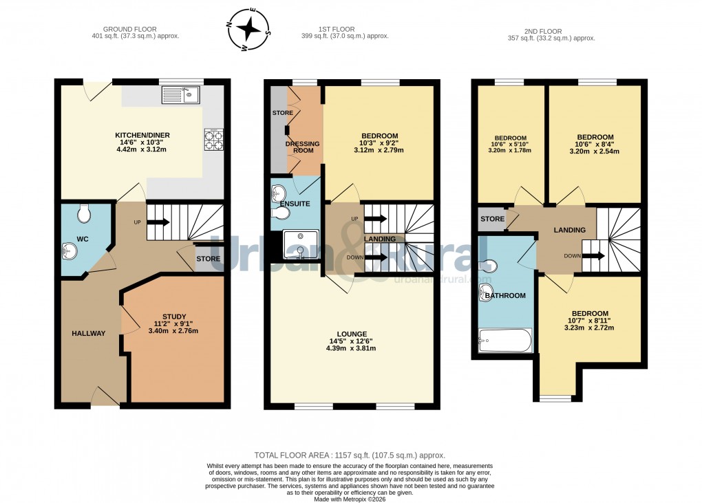 Floorplan for Harrold, Bedford, Bedfordshire