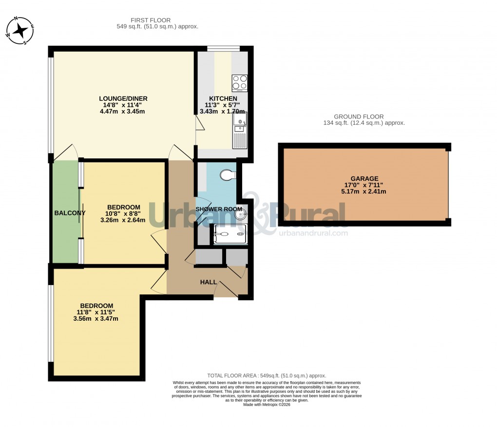Floorplan for Bedford, Bedfordshire