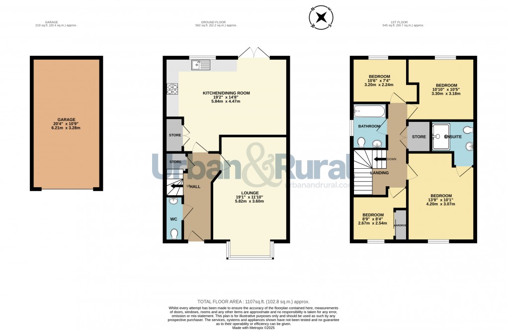Floorplan for Great Denham, Bedford, Bedfordshire