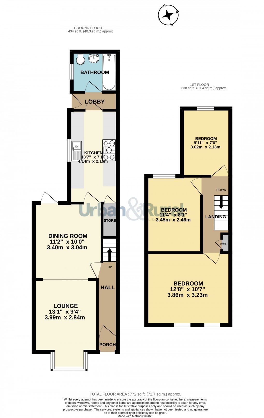 Floorplan for Bedford, Bedfordshire